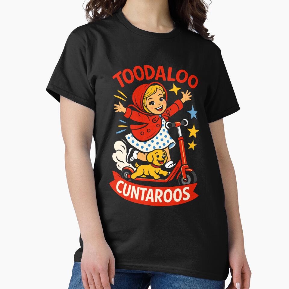 Toodaloo Cuntaroos Sarcastic Funny Retro Goodbye Humor by RediscoverJoy