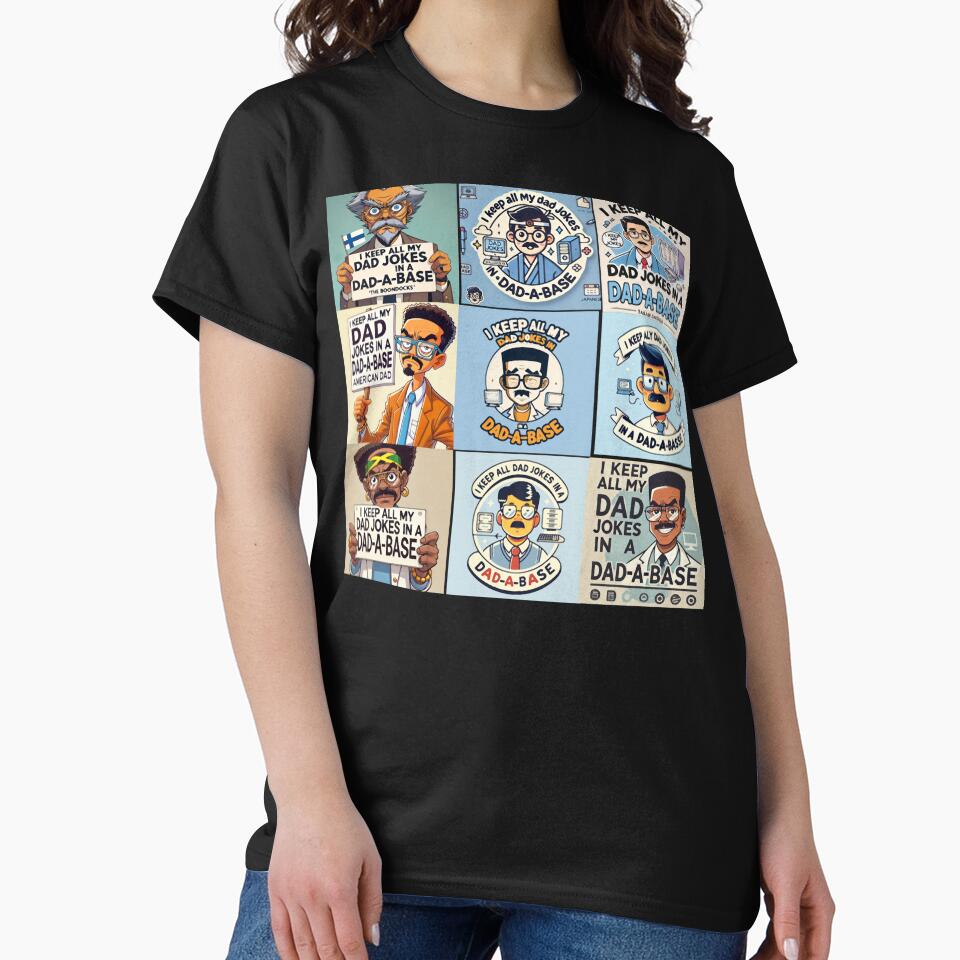 I Keep All My Dad Jokes in a Dad-a-Base - Funny Dad Joke Design by KriticalDesigns