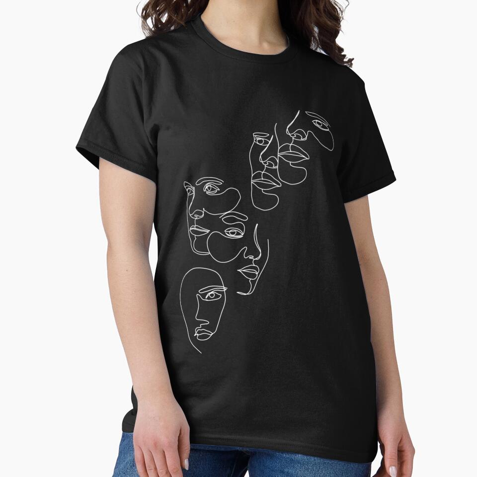 One Line Art Faces. Continuous Line Drawings of Minimalist and Abstract Faces. by auaigepauov72