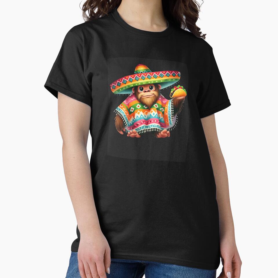 Bigfoot Taco Cinco De Mayo Sasquatch Mexican by Le7yaStore