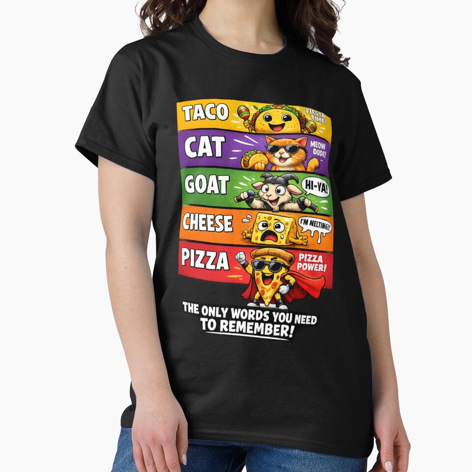 Taco Cat Goat Cheese Pizza Meme by Artsy Stuff