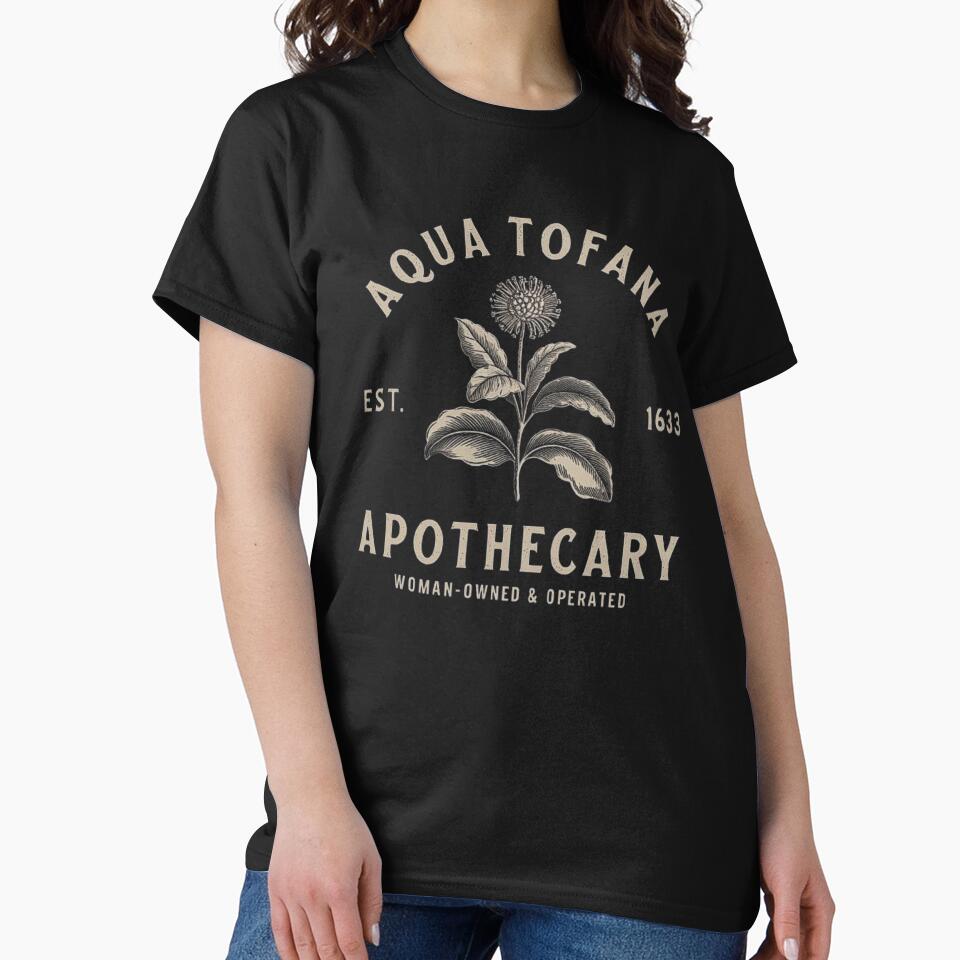 Aqua Tofana Vintage Apothecary Design – Historical Botanical Art with Dark Aesthetic by love3617
