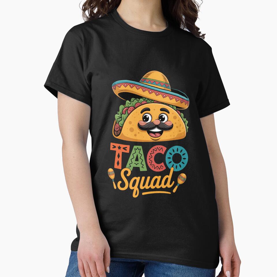 Mexican Food Lover Cute Taco Squad by Moon-Ape