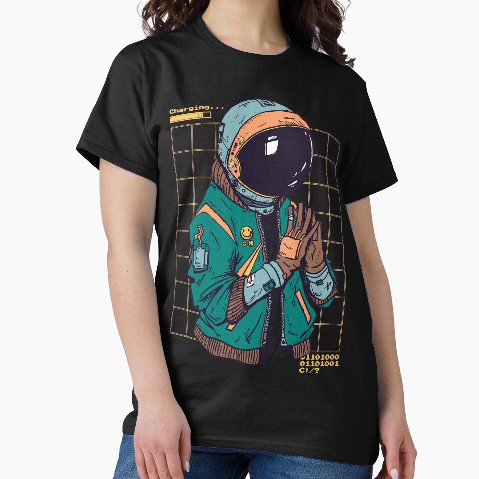 Spaceman Cool Vaporwave Urban Colorful Style by OWLvision33