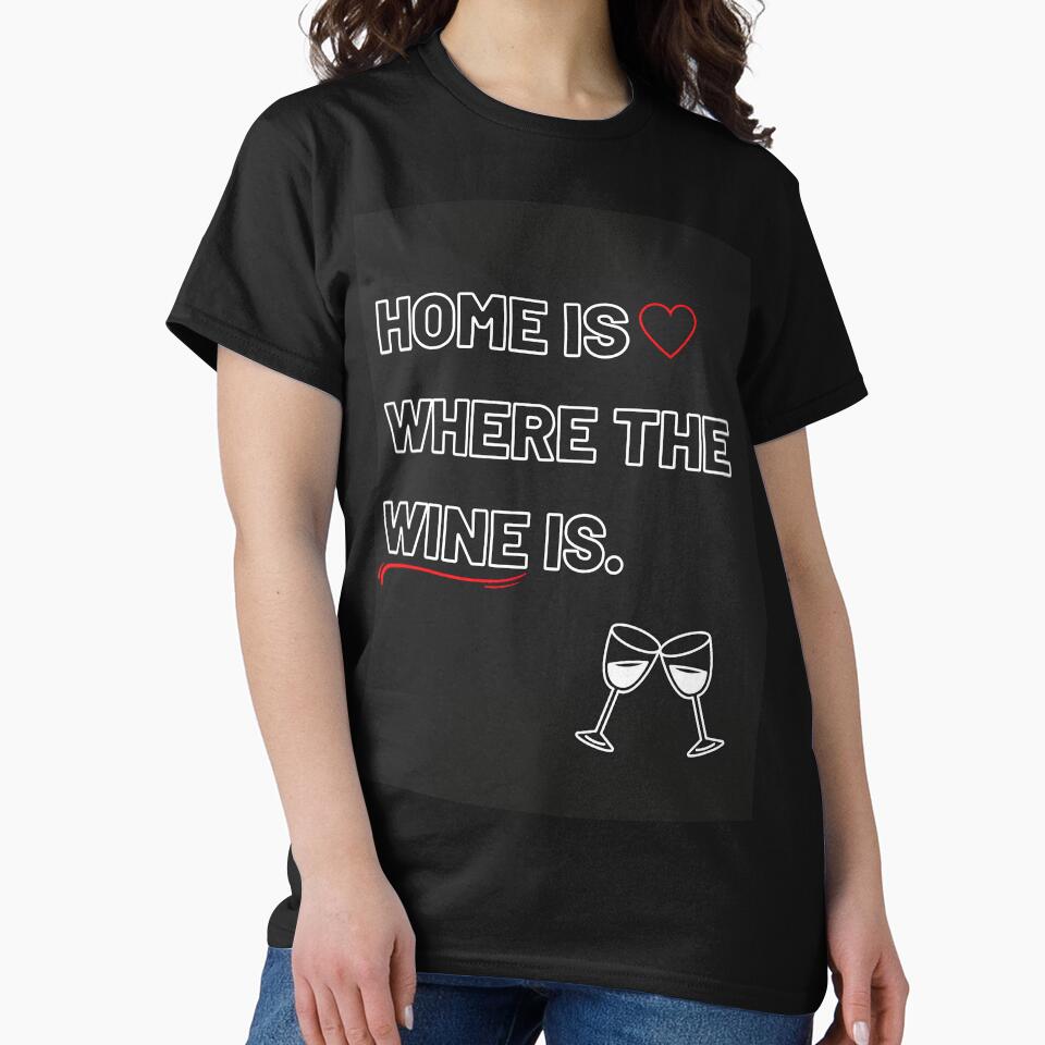 Home is where the wine is, funny wine jokes by ImaginAI