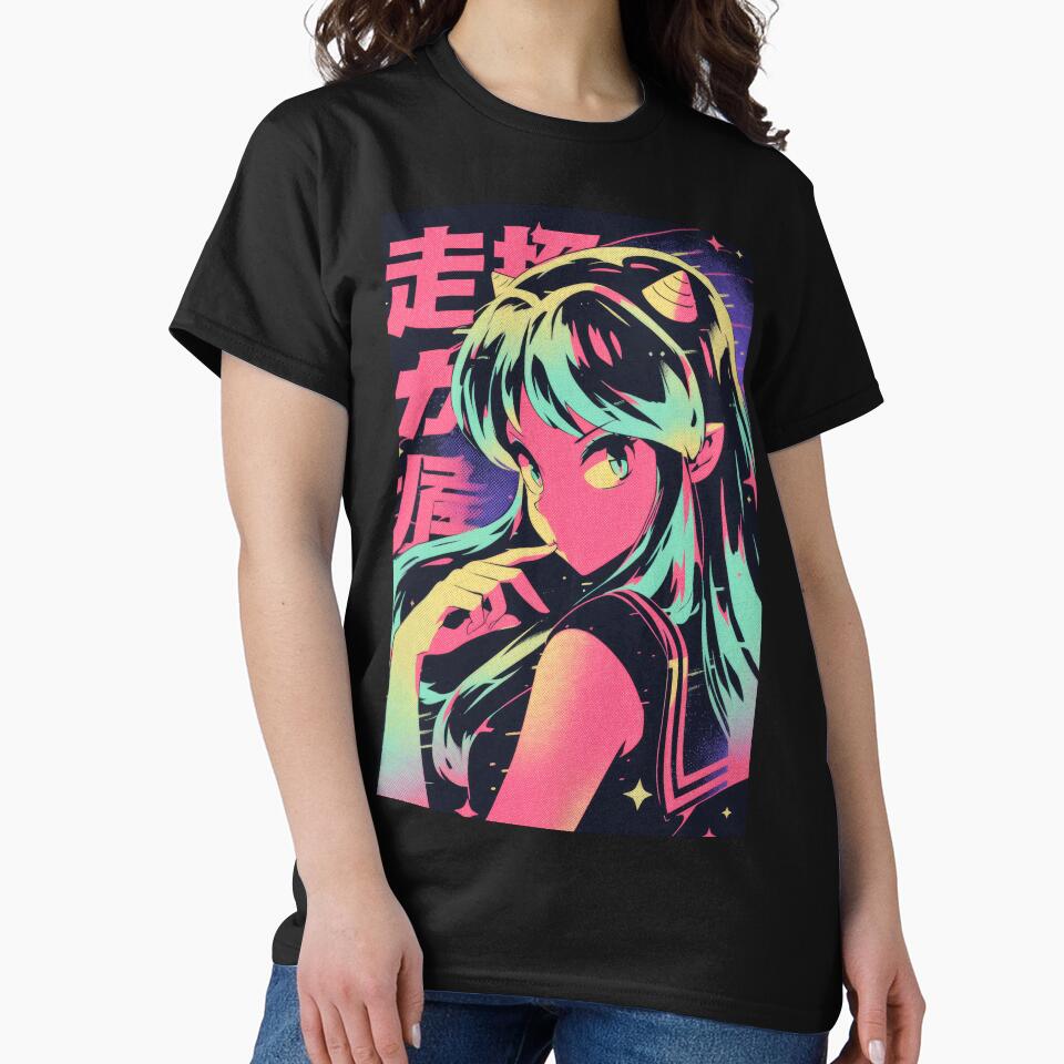 Vaporwave Nights Lum Invader by AnimeArsenalPrints