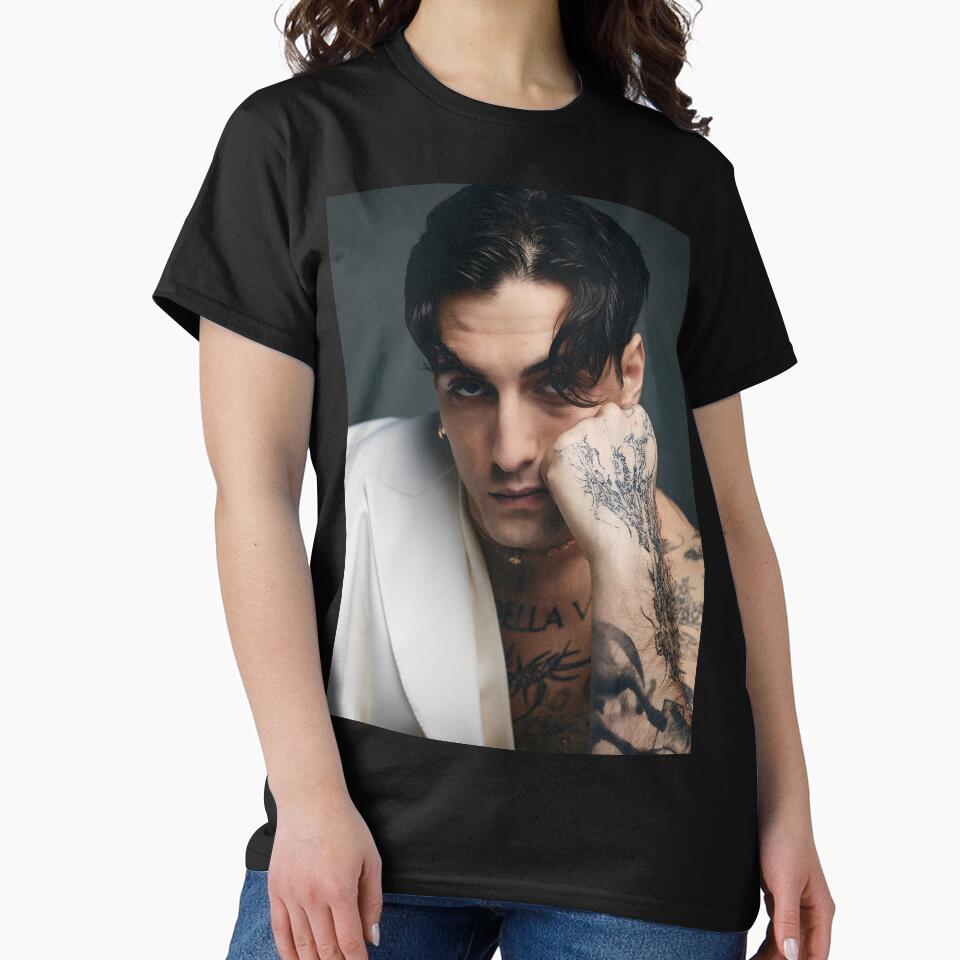 Damiano David – Bold Tattooed Portrait in Rock Aesthetic Style by zulenekbedf