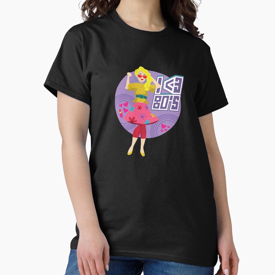I Love 80s Eighties Fancy Dress Theme Party Gift by Pubi