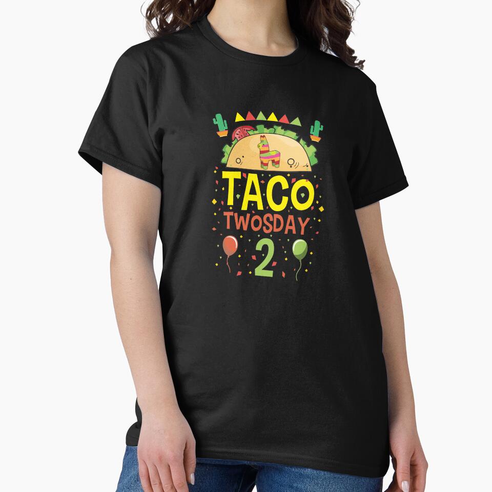 Tacos Taco Twosday 2 Birthday Gift by haselshirt