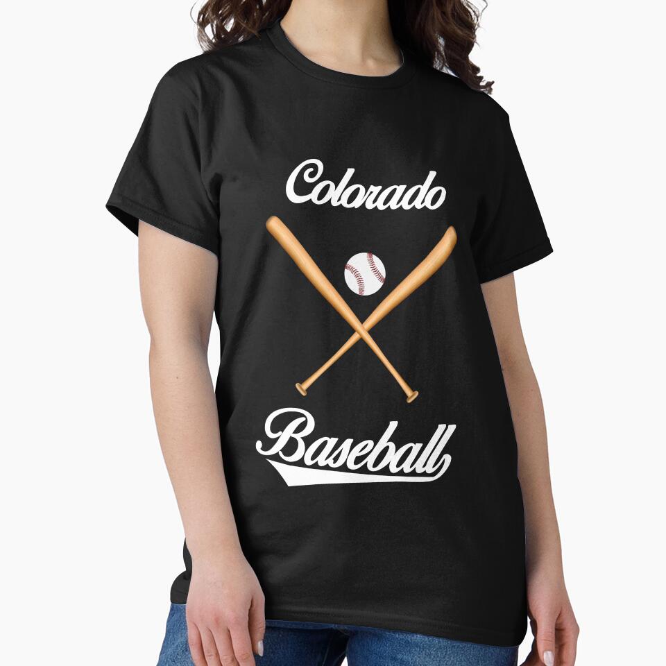 Colorado Baseball T-Shirt for Men and Women by AllStarMerch