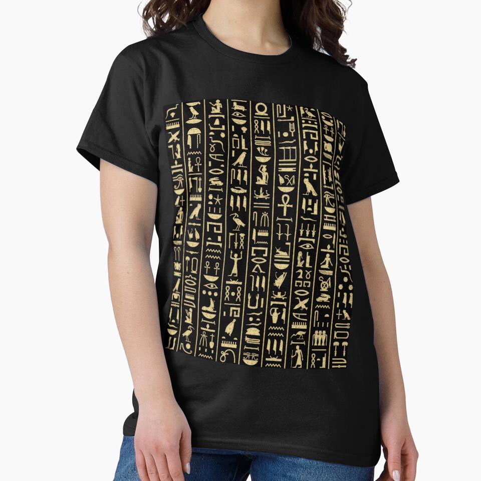 Black & Gold Hieroglyphics by Curtis Ryan Woodside Productions