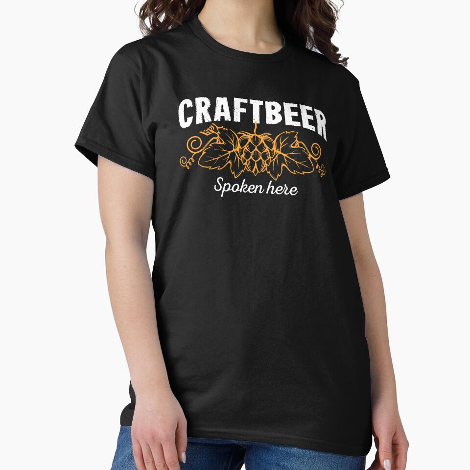 Beer Lover Craft Beer Spoken here Birthday Gift Idea by haselshirt