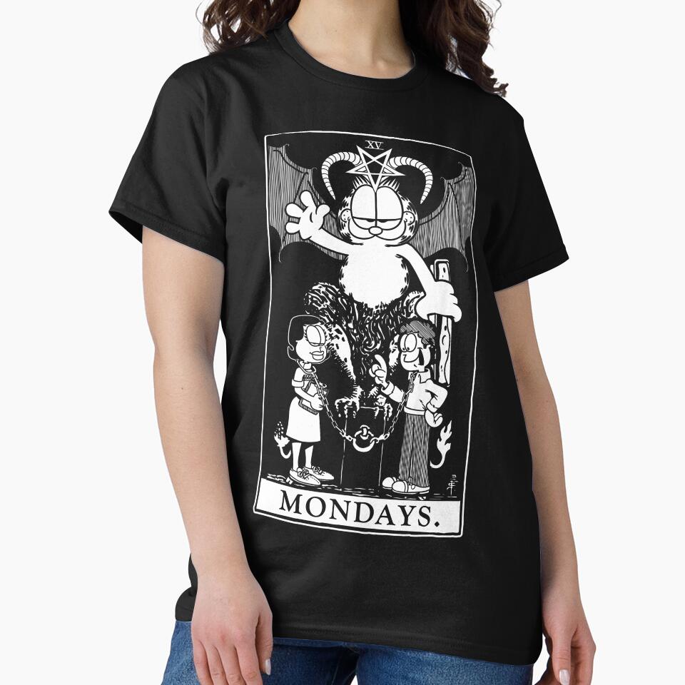 Garfield Tarot: Mondays (White Ink) by Onion Powder