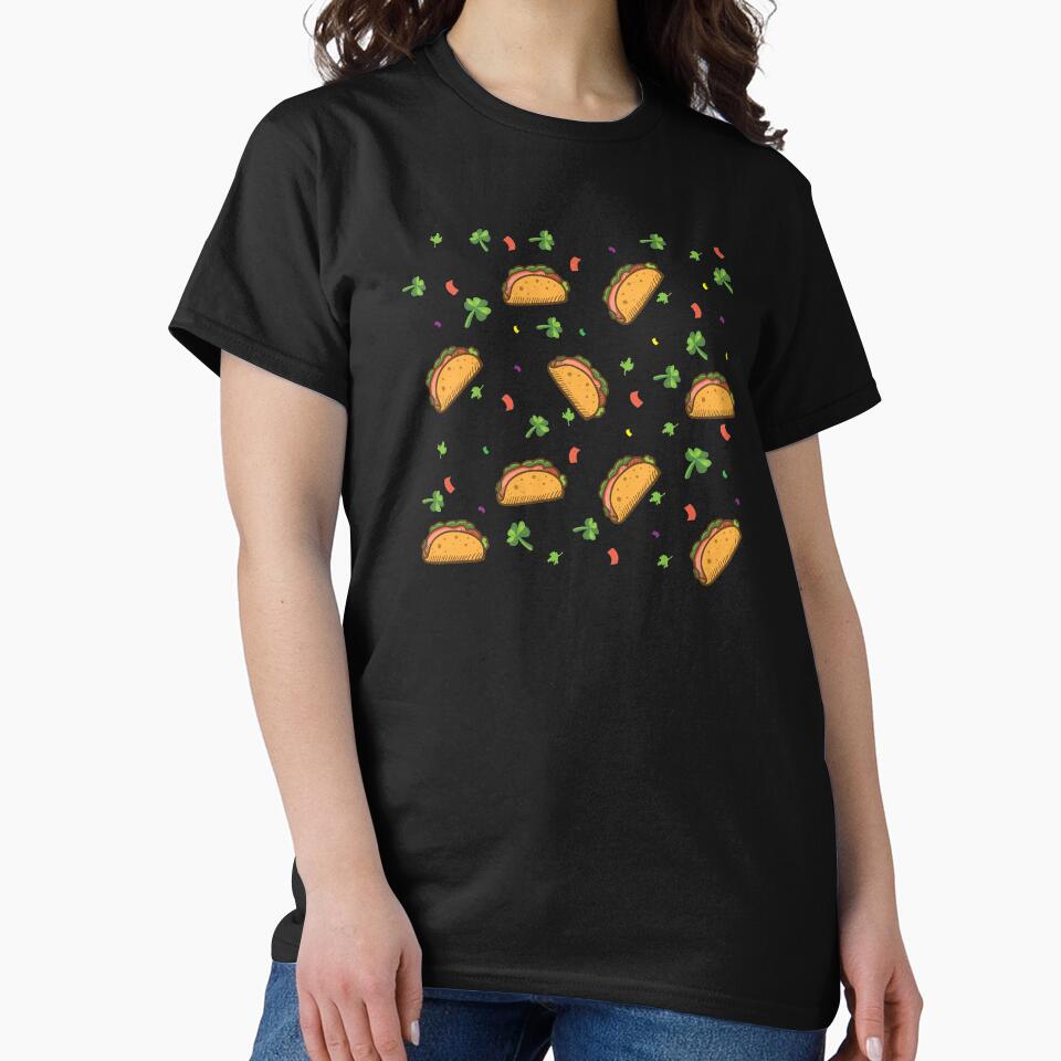 It's Raining Tacos Taco Irish Clover Birthday Gift by haselshirt