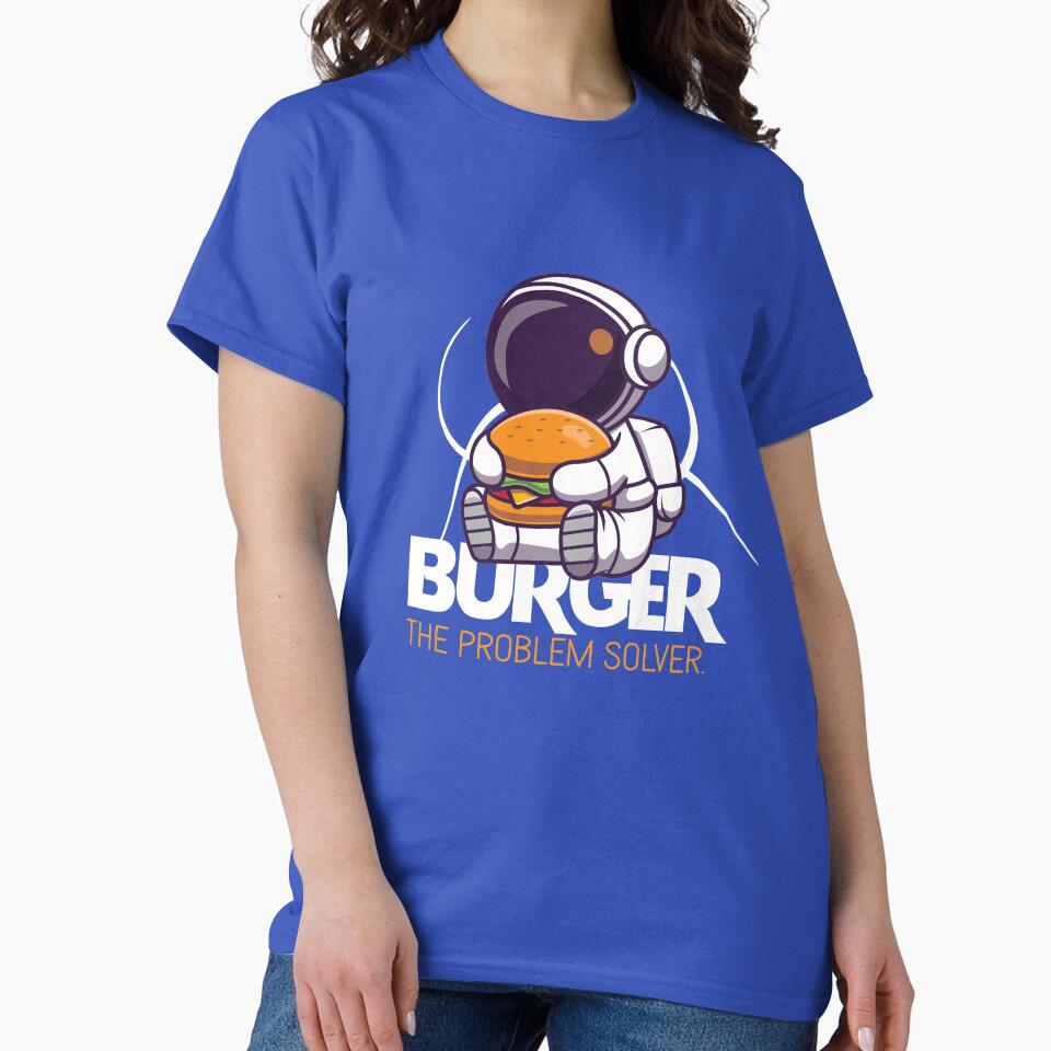 burger the problem solver - funny and burger lover by cruzzcreation