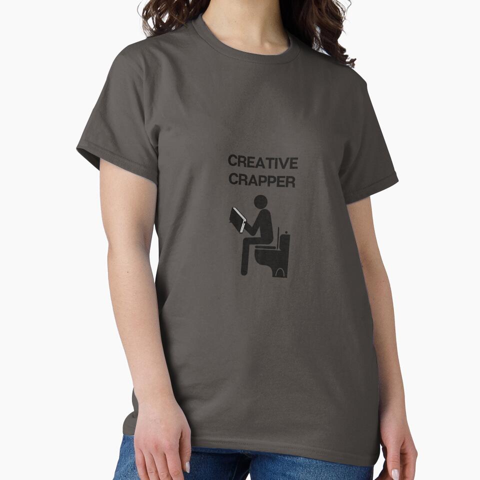 funny creative crapper design by JimMacShirts