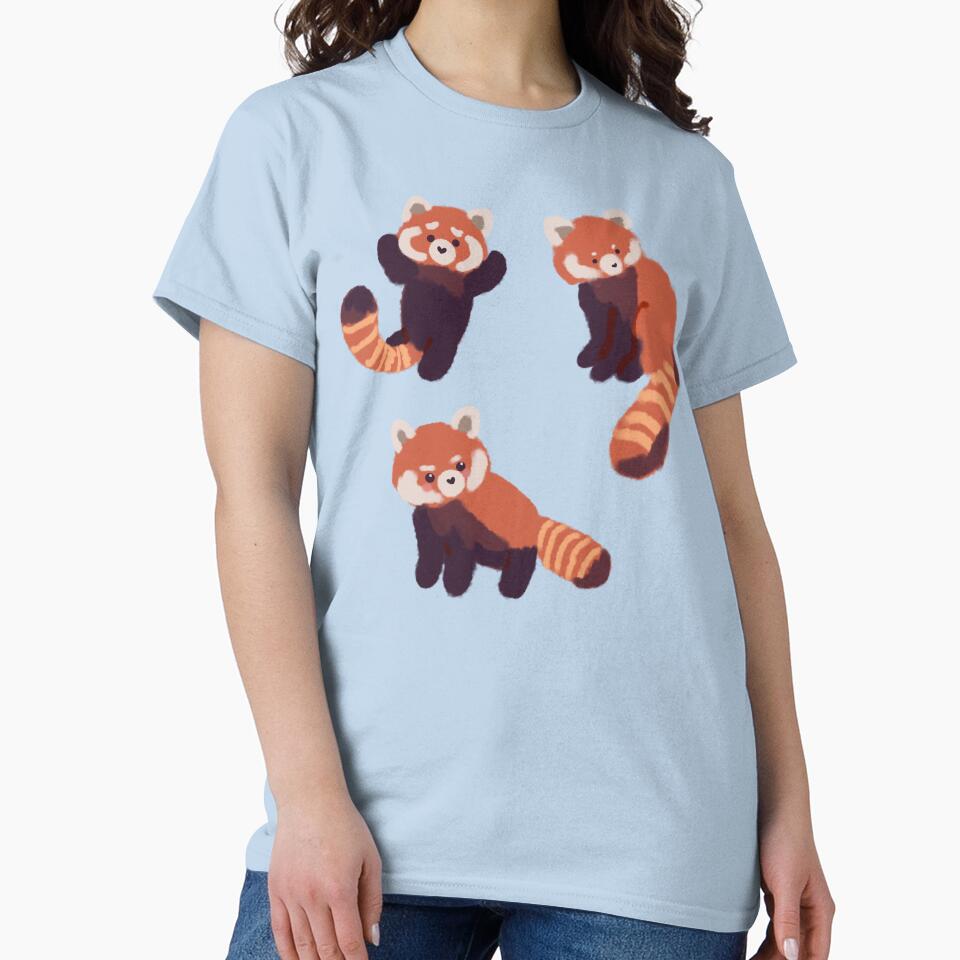 Three cute red pandas by Mayarart