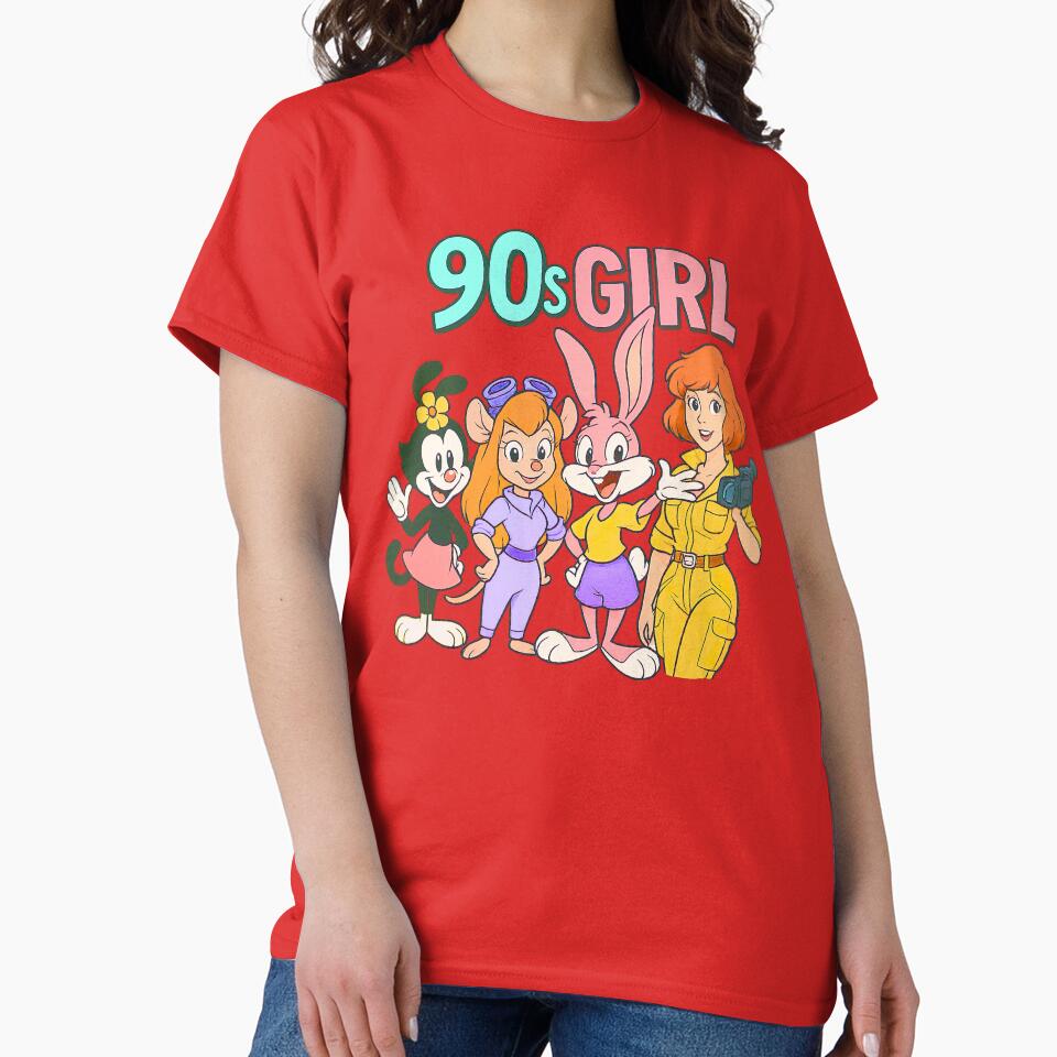 90s Girl Kidcore Retro Throwback Vintage Cartoon Ladies Tribute by 90snerd