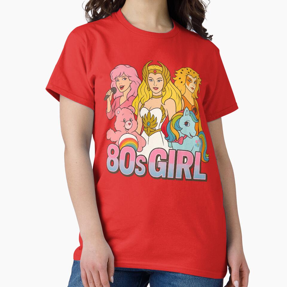 80s Girl Kidcore Retro Throwback Vintage Cartoon Ladies Tribute by 90snerd