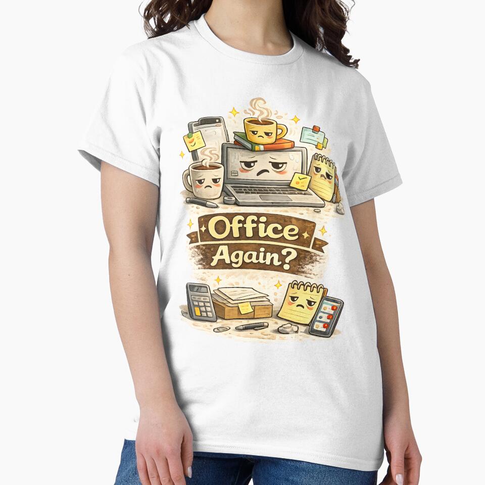 Office again? – Funny Office Life Coffee Work Humor Cute Desk Design by Hischers Solution