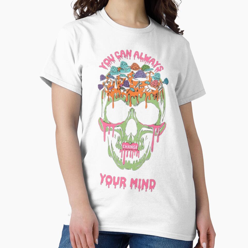 Dripping Skull with Mushrooms - You can always change your mind! by LoneTide