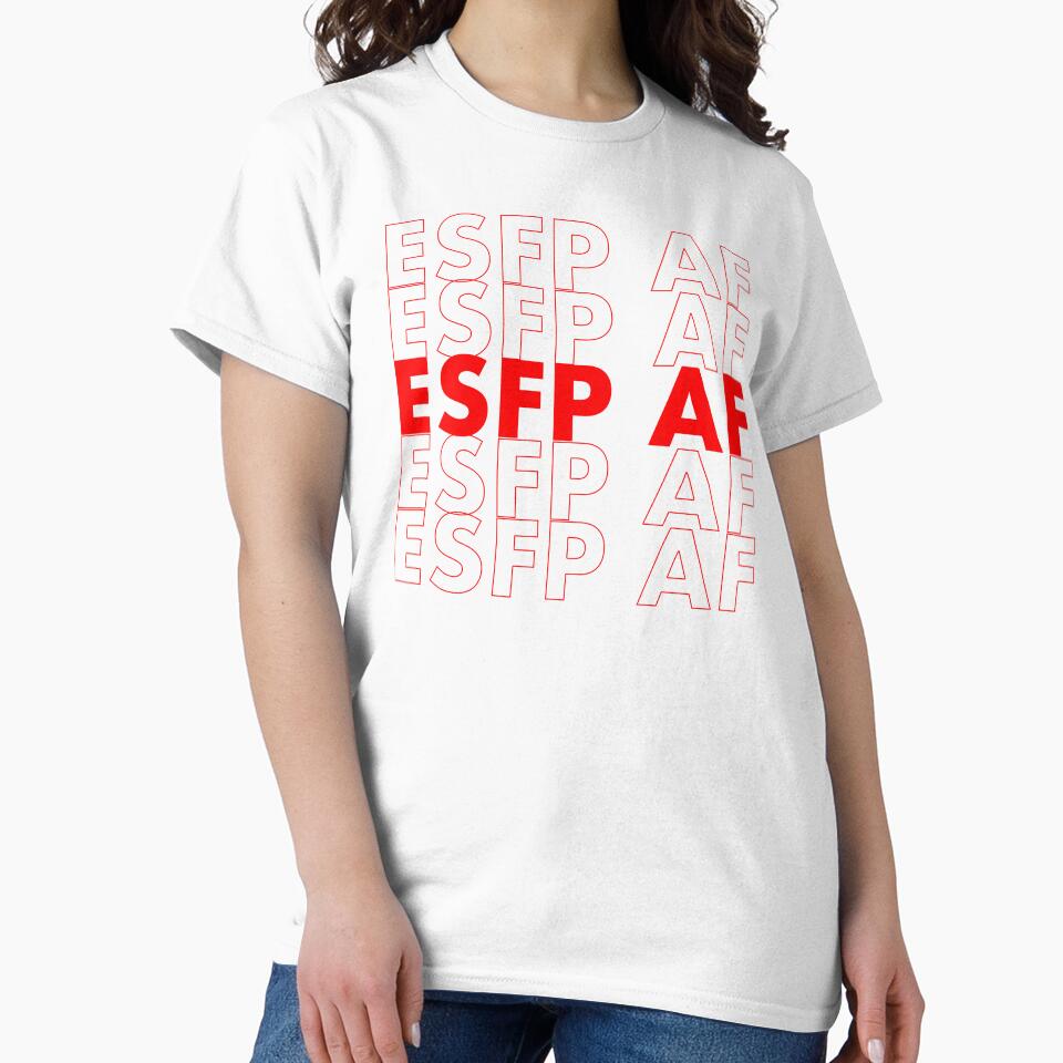 ESFP AF Red Personality MBTI Funny Shirt by FanaticTee