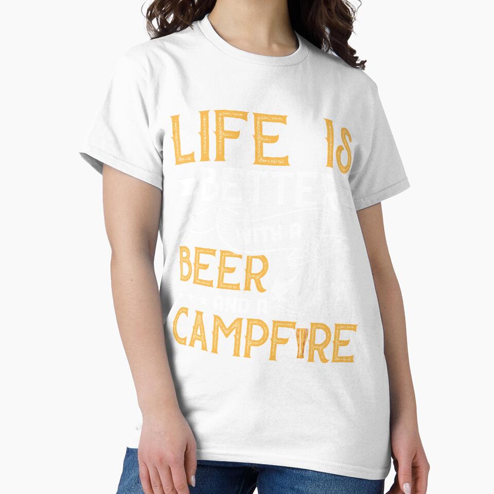 Camping Life is Better with Beer and Campfire by mmos