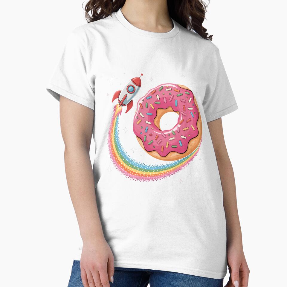 Space Donut Day Rocket Rainbow Planet Galaxy Kids Boys Girls by clothesy7