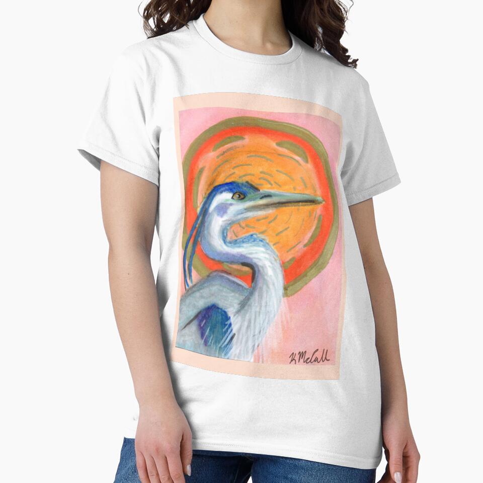 Pink and The Great Blue Heron by ThatsMsMac