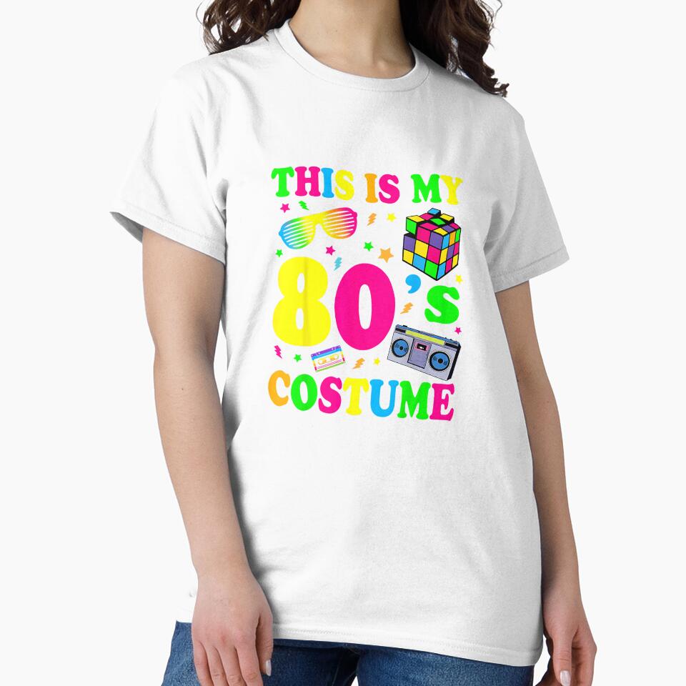 This Is My 80’s Costume Retro Funny 80s Outfit Vintage Party T-Shirt by 3liegy