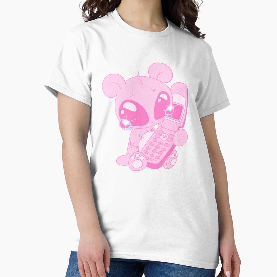 Dumped Over The Phone Bear (pink) by gross-girl99