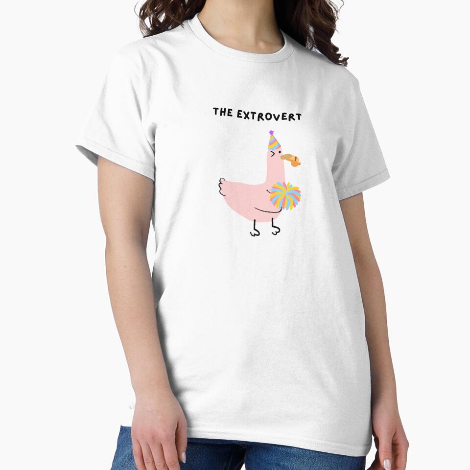 Extrovert Personality Fun Cute Friendship Group Birds Gift by ChibiKiramimi
