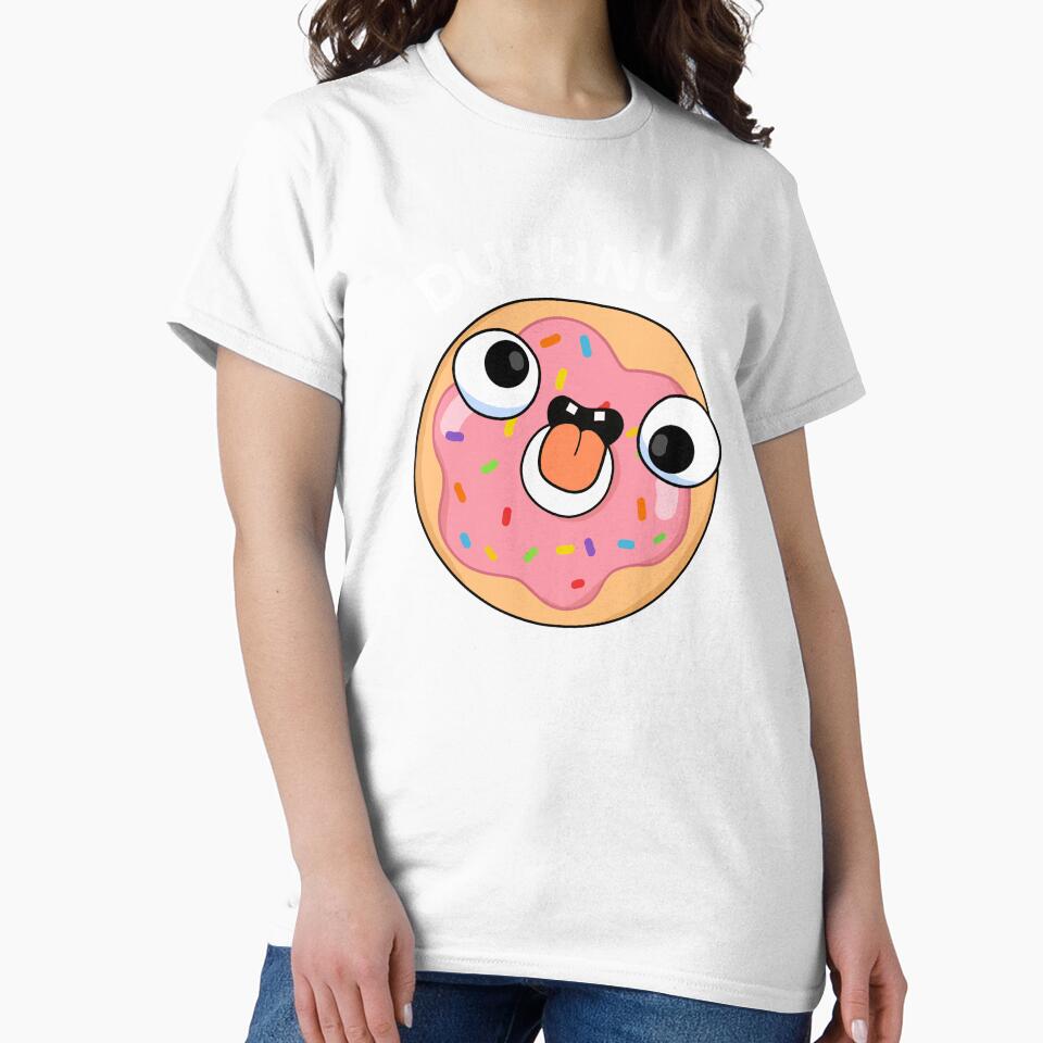 Duhh-nut Funny Silly Donut Pu(Dark BG) by punnybone