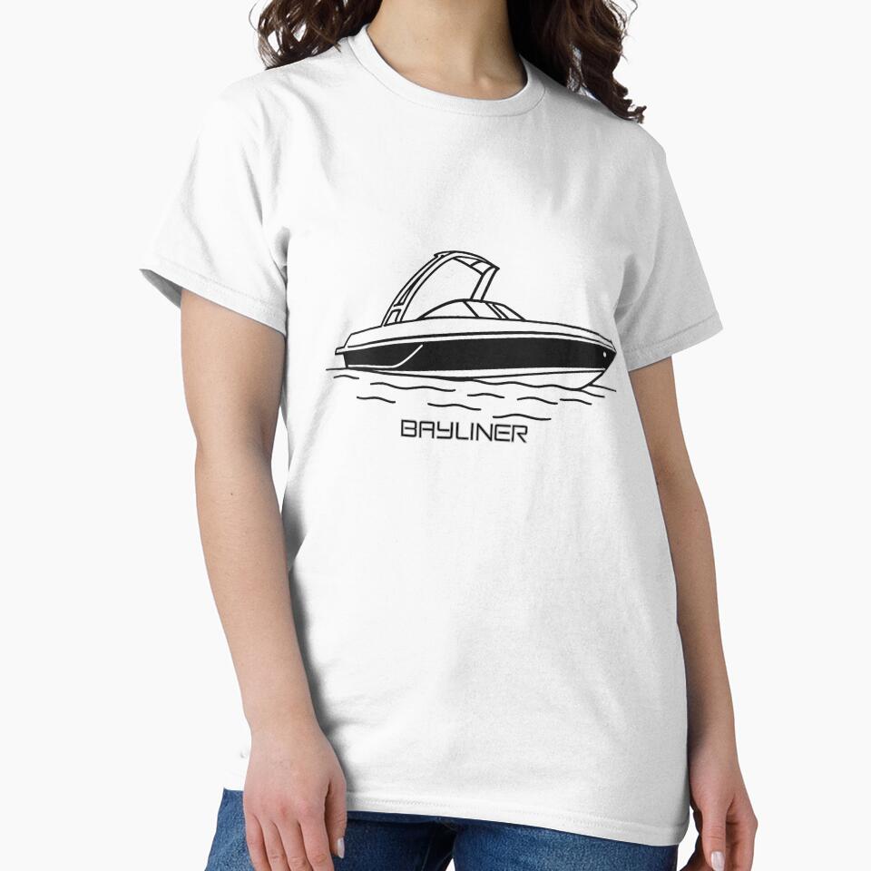Bayliner 175 Bowrider Custom Line Drawn Boating Designs by MSJ-World