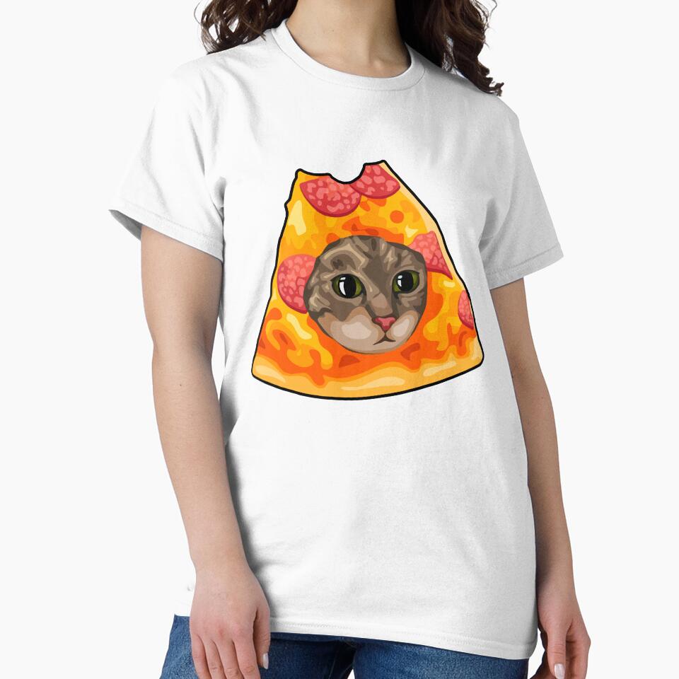 Funny Pizza Cat, Cursed Cat Images by printify