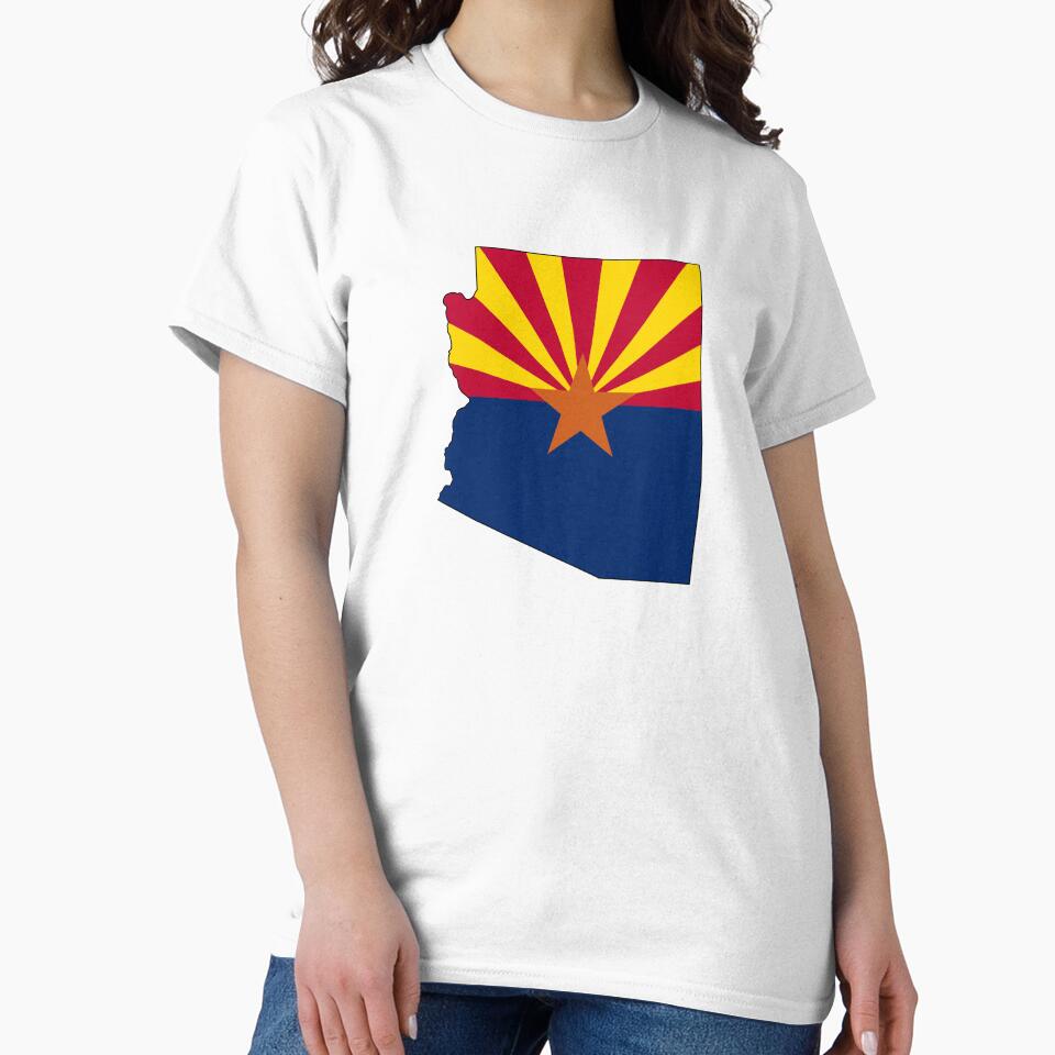 Arizona with State Flag by pbportfolio