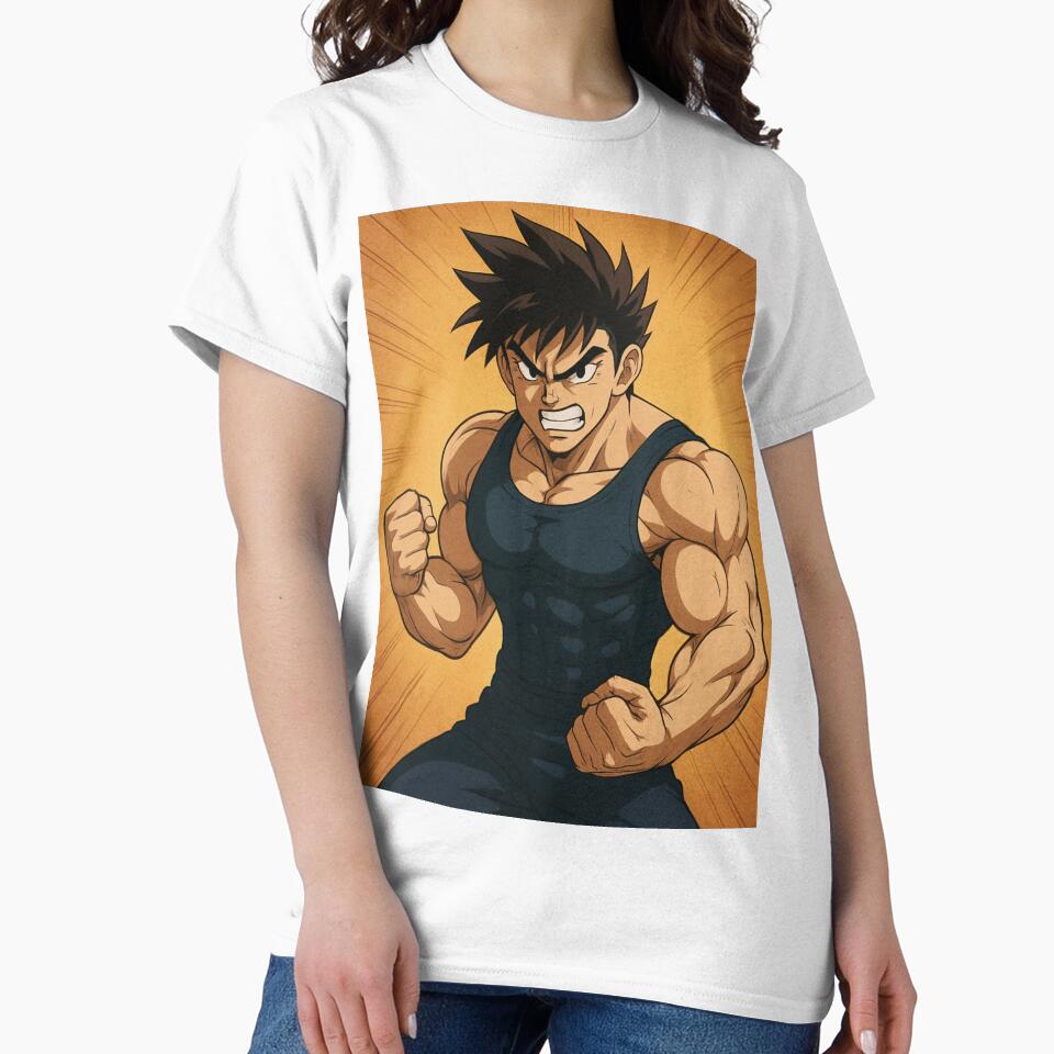 Angry Muscular Anime Warrior – Intense Action Character Art | Powerful Anime Fighter Illustration by StoryG