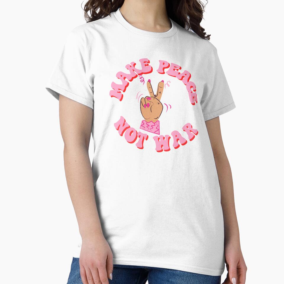 Make Peace Not War.  Retro hippie peace by SkandiCat