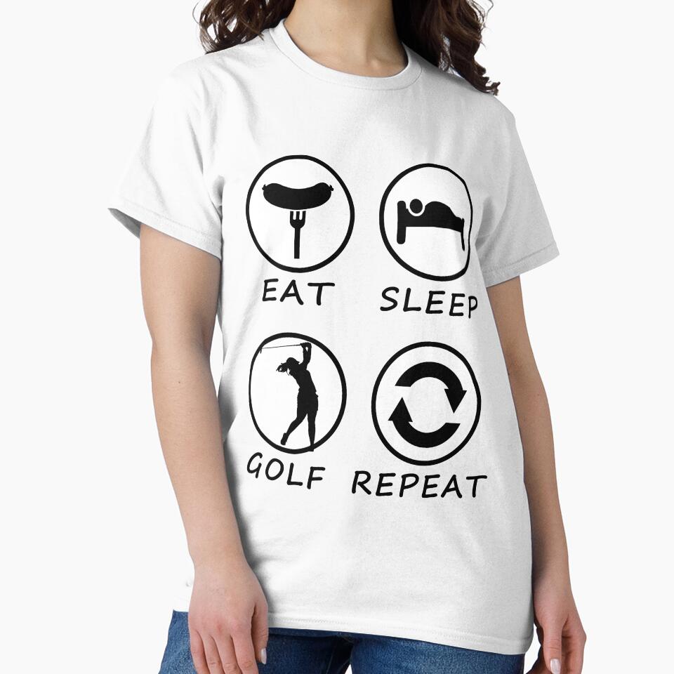 Eat Sleep Golf Repeat by teledesign