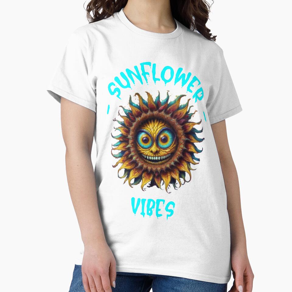 Creepy Sunflower Face "Sunflower Vibes" by EmeraldCauldren