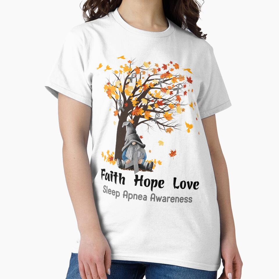 Sleep Apnea Awareness Faith Hope Love by GennieShop