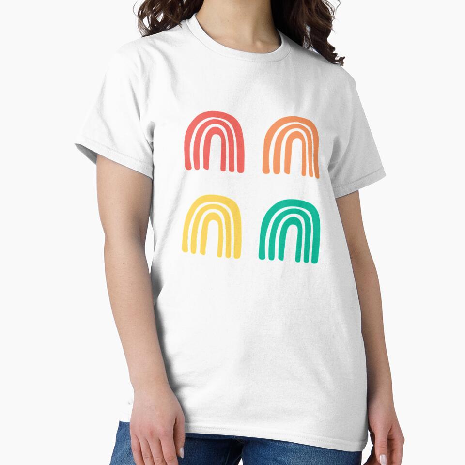 Multi Color Boho Rainbows Sticker Pack by HandCraftedArt