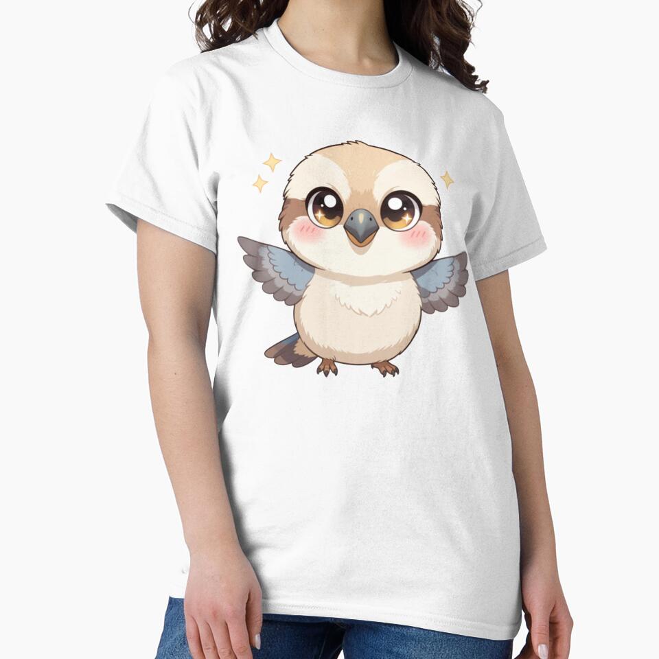 Kawaii Bird T-shirt Gifts by ZemVibe