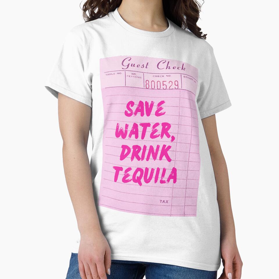 Funny Drinking Quote - Save Water, Drink Tequila by Zaddie A