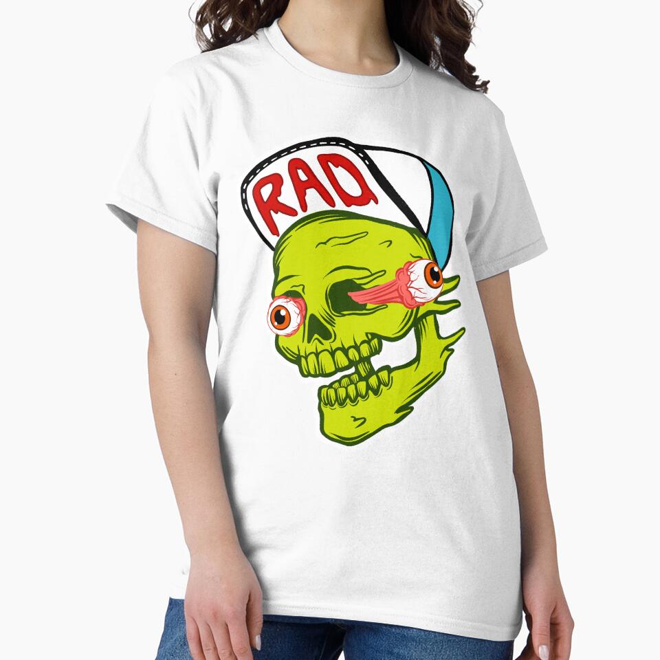 PushPop 90s: RAD Skater Skull by PushPopRiot