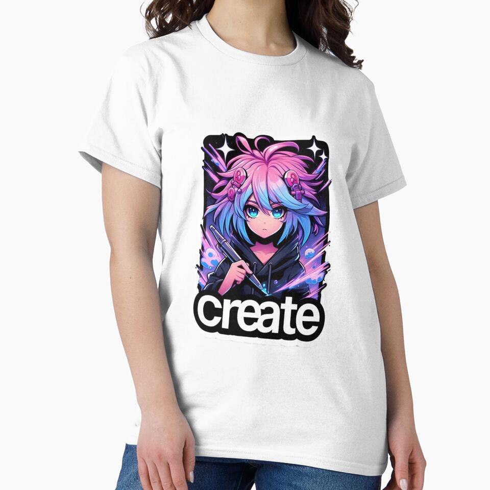 Anime girl is commanding: Create! by Razzi-Shop