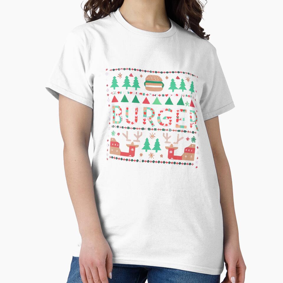 Burger Ugly Christmas Sweater by Itsheartshop