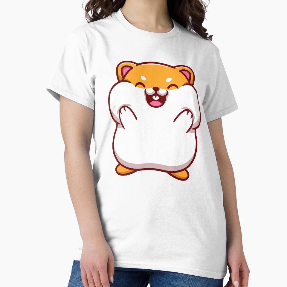 kawaii hamster new classic sticker by anandsiva2703