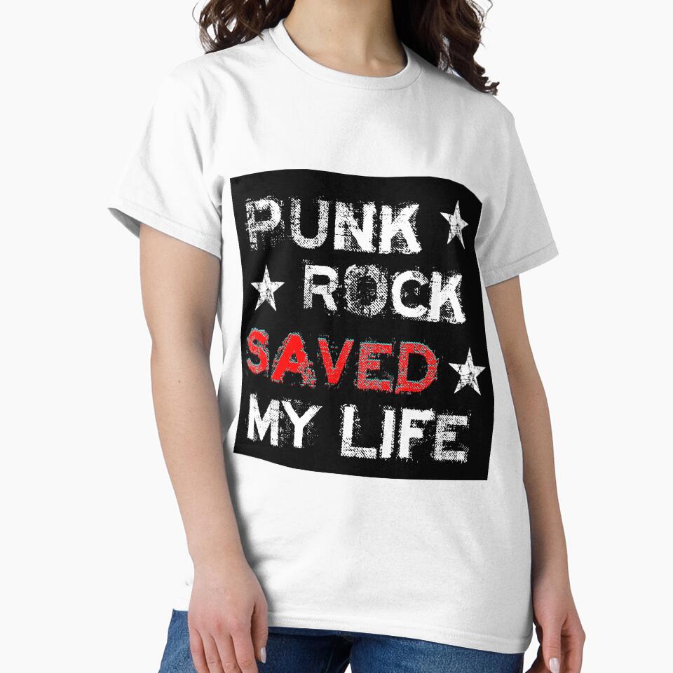 Punk Rock Saved My Life - Black by SerpentSkyArts