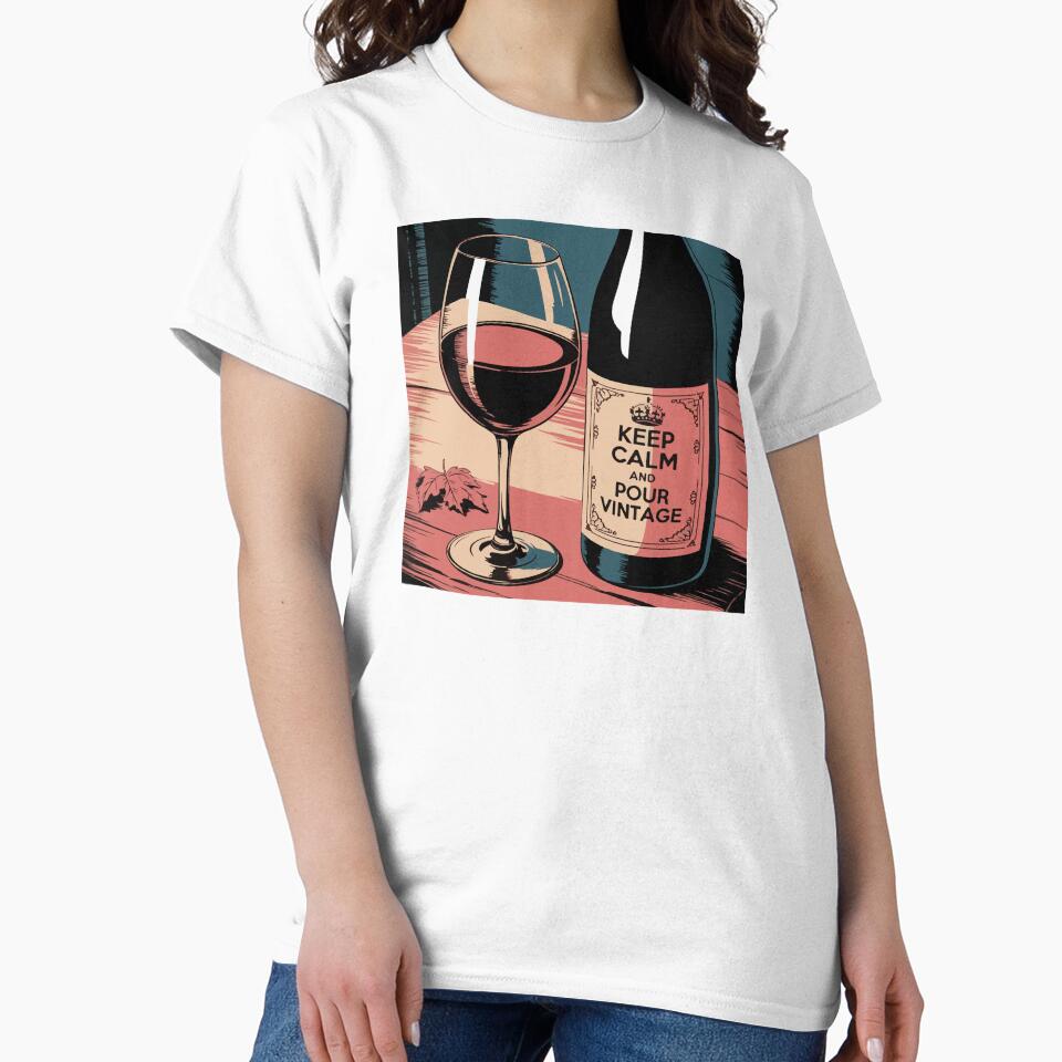 Keep Calm And Pour Vintage by WineandWear